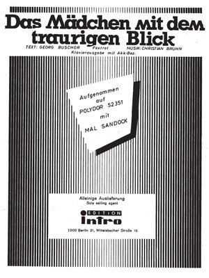 cover image of Das Mädchen mit dem traurigen Blick